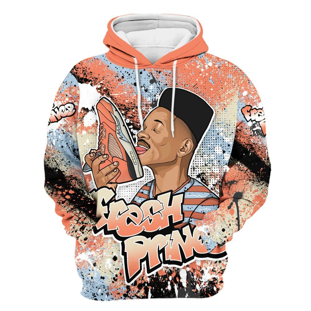 Hoodie To Match DJ Khaled Crimson Bliss 5s - Fresh Sneaker Lick All Over Print