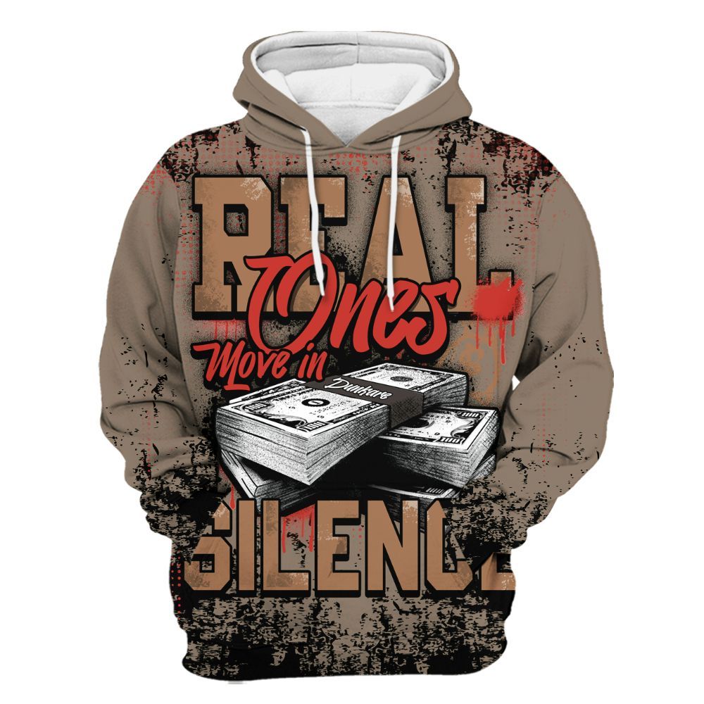 Hoodie To Match Air Max Rocky Distressed - Move In Silence Money Street Retro All Over Print