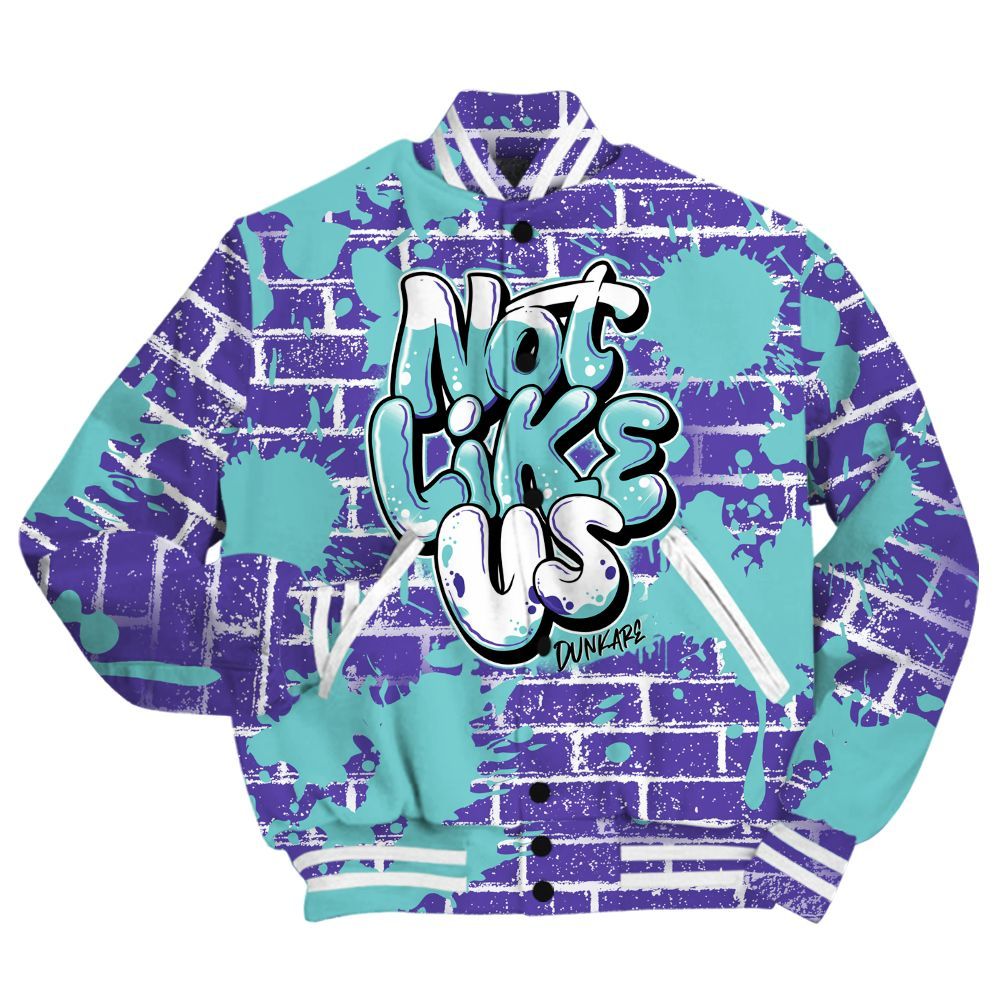 Varsity Jacket To Match Low Hornets 1s Shirt - None Like Us Graphic Brick Art All Over Print