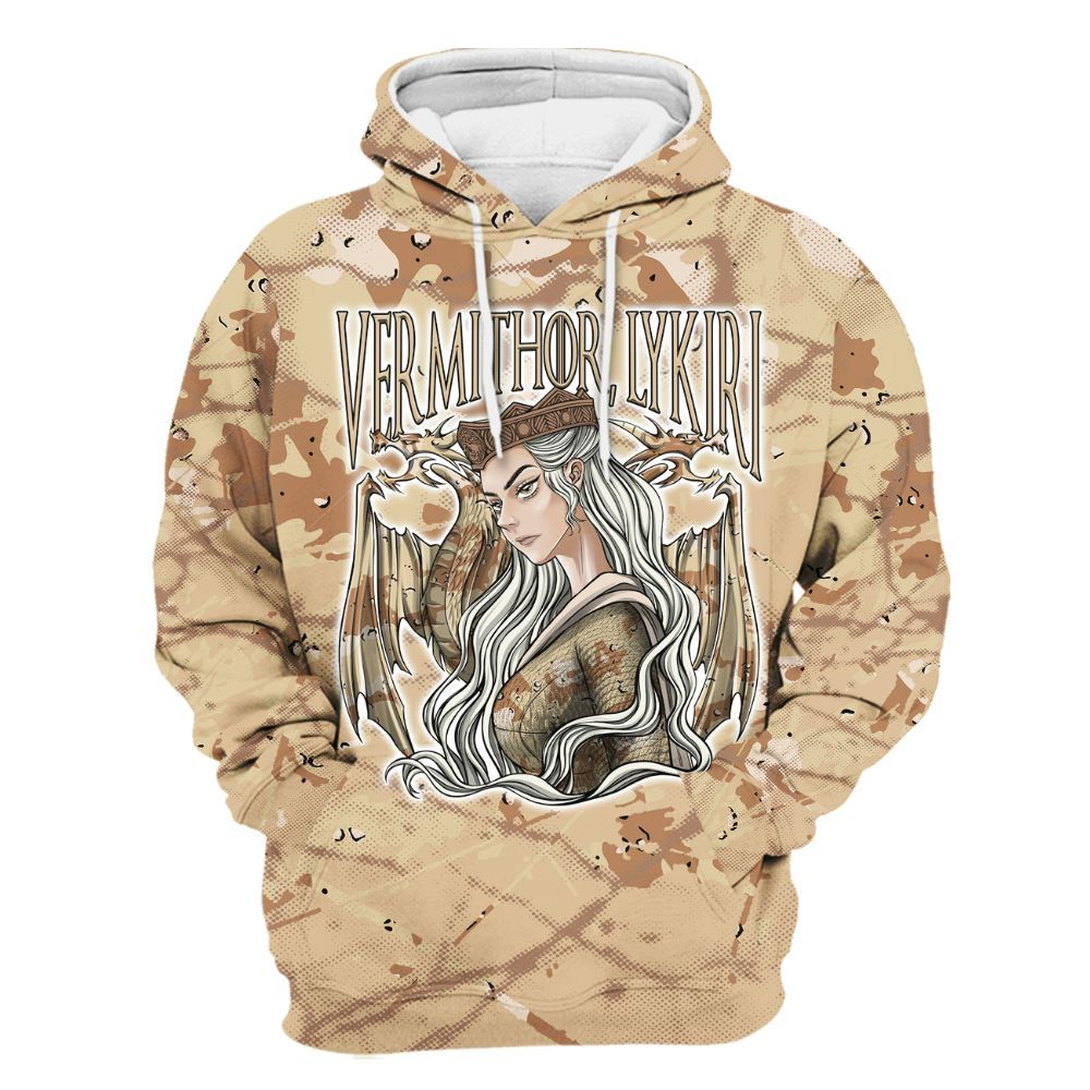 Hoodie To Match Desert Camo 3s - Dragon's Mom! Profound All Over Print