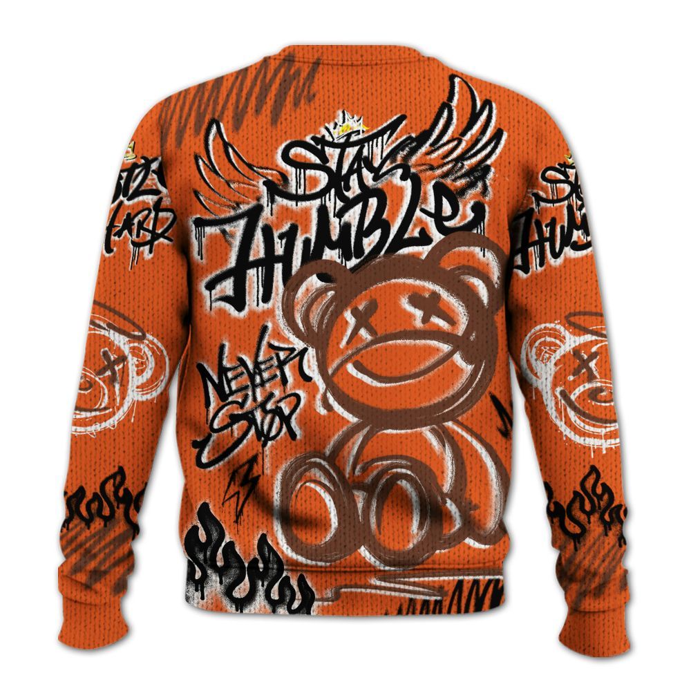 Knitted Sweater To Match High OG Starfish 1s - Humble Drip Streetwear Graffity