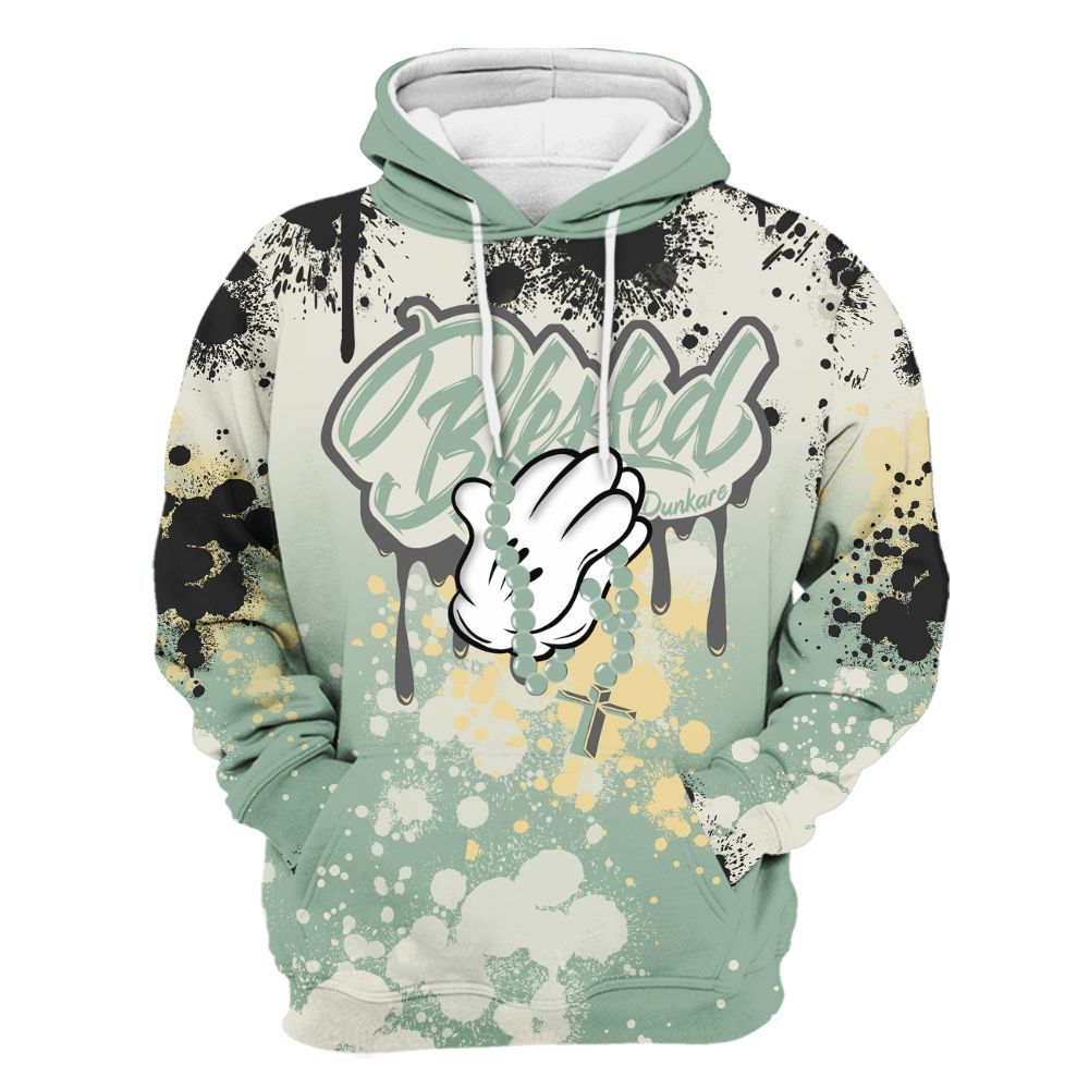 Hoodie To Match Joins Year Of The Snake 5s - God Blessed Ink Drip All Over Print