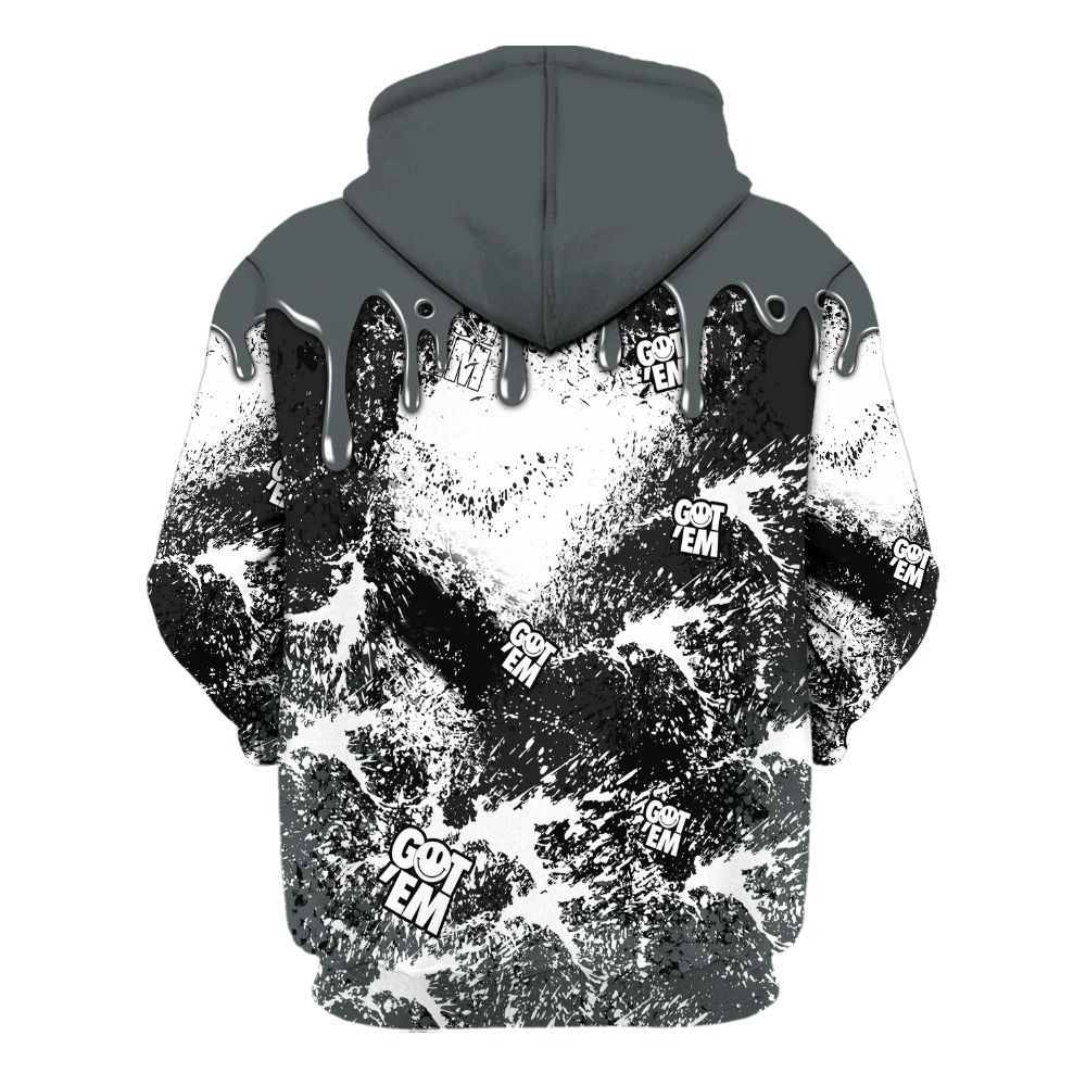 Hoodie To Match Black RM Nigel Sylvester 4s - Dripping 23 Drip All Over Print