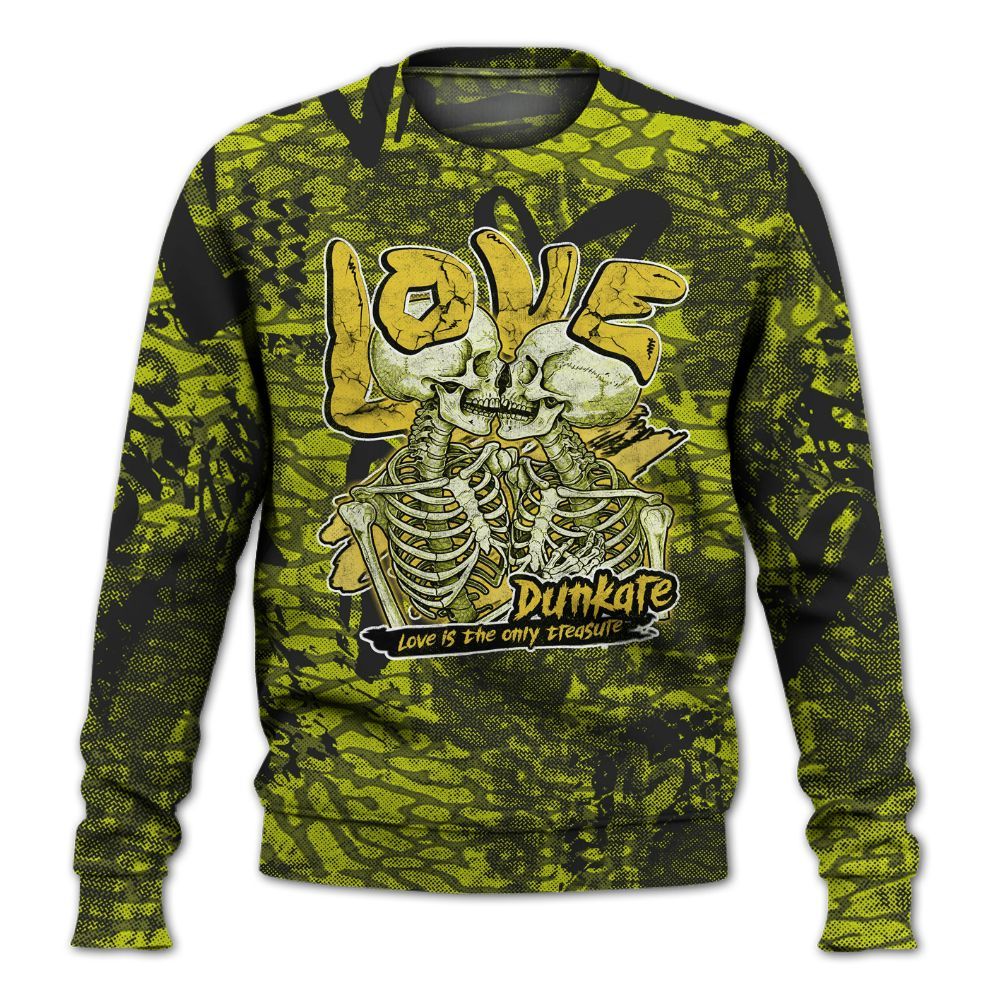 Sweatshirt To Match Dunk Low QS Halloween Skull - Skull Love All Over Print