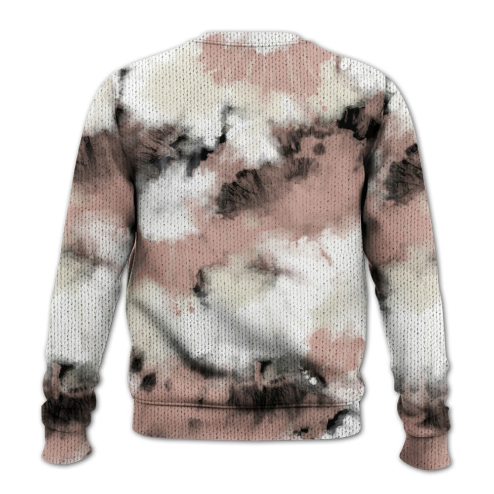 Knitted Sweater To Match Air Force Low 1 Arctic Orange - Tie Dye FK Around Find Out