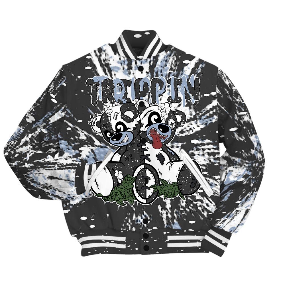 Varsity Jacket To Match Reverse Black White 6s - Trippin Bear Luxury Varsity Jacket Unisex
