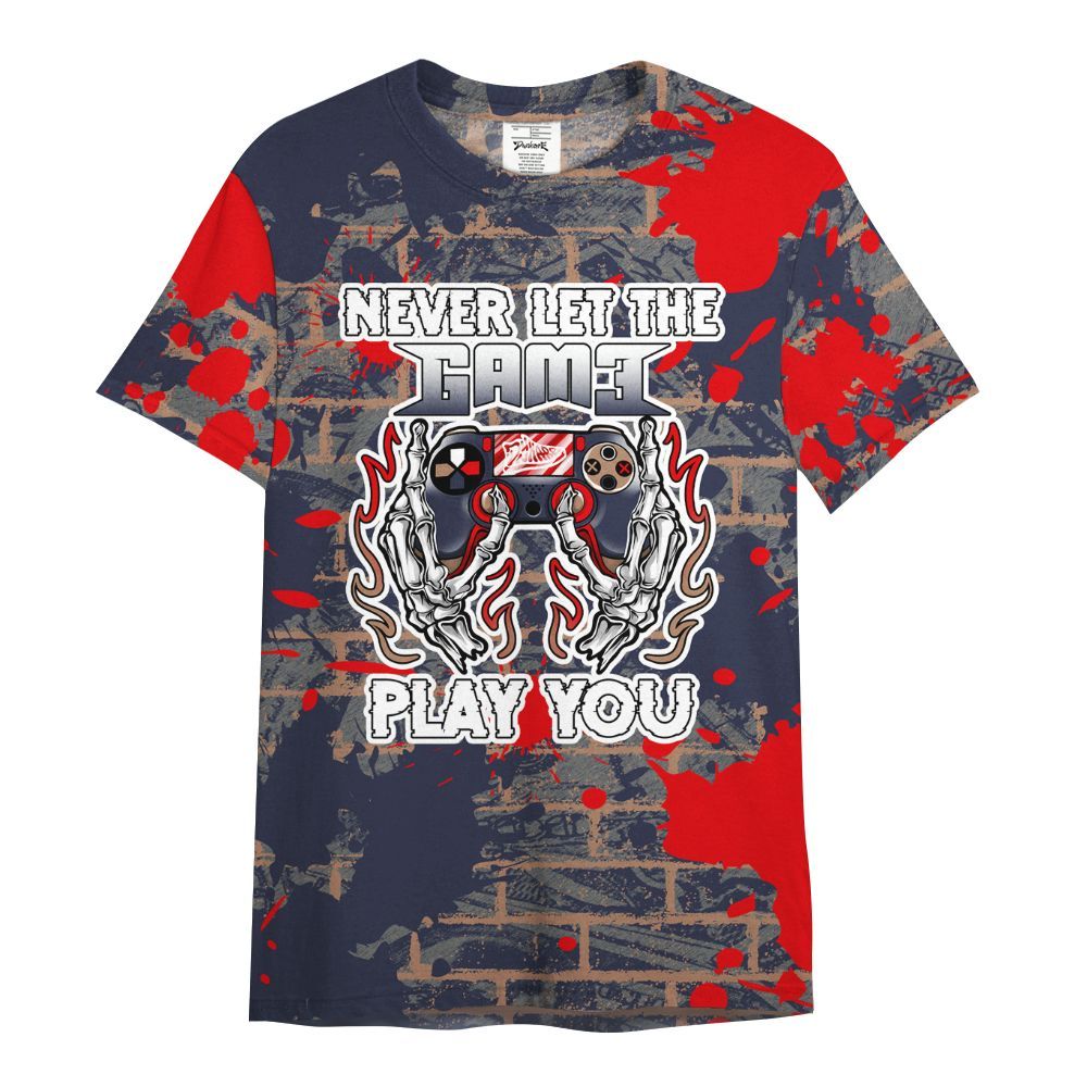 Shirt To Match Low OG Howard Bison 1s - PlayGame Skull Brick All Over Print