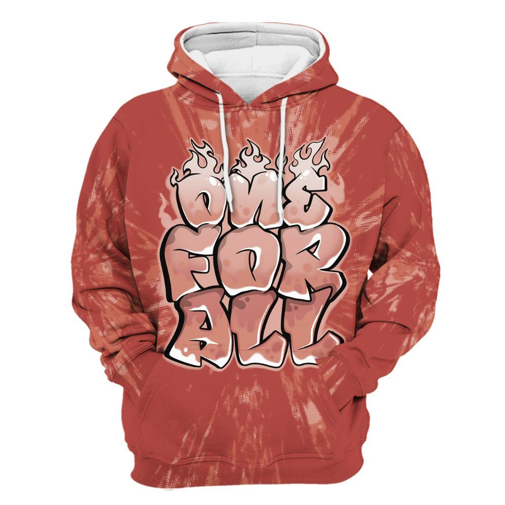 Hoodie To Match Dune Red 13s - Ones For All Graphic Luxury All Over Print