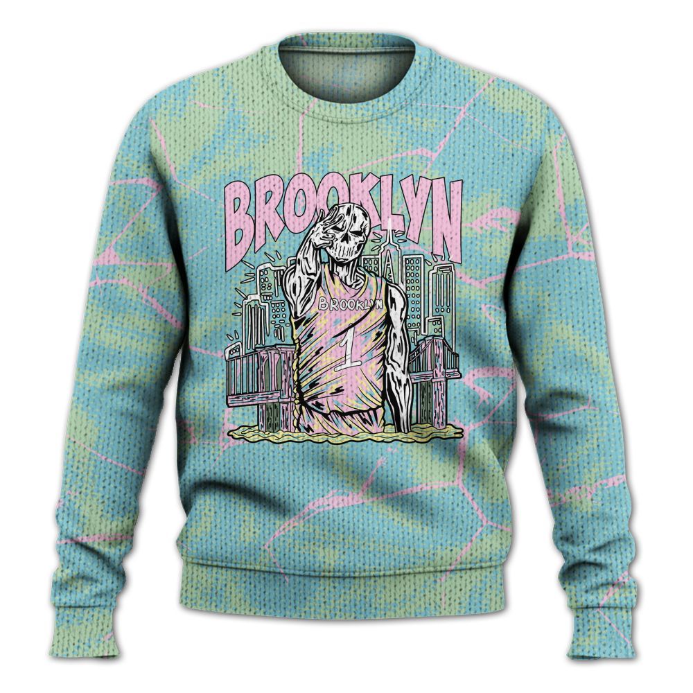 Knitted Sweater To Match SB Dunk Low Visty - Brooklyn's Skeleton Crack