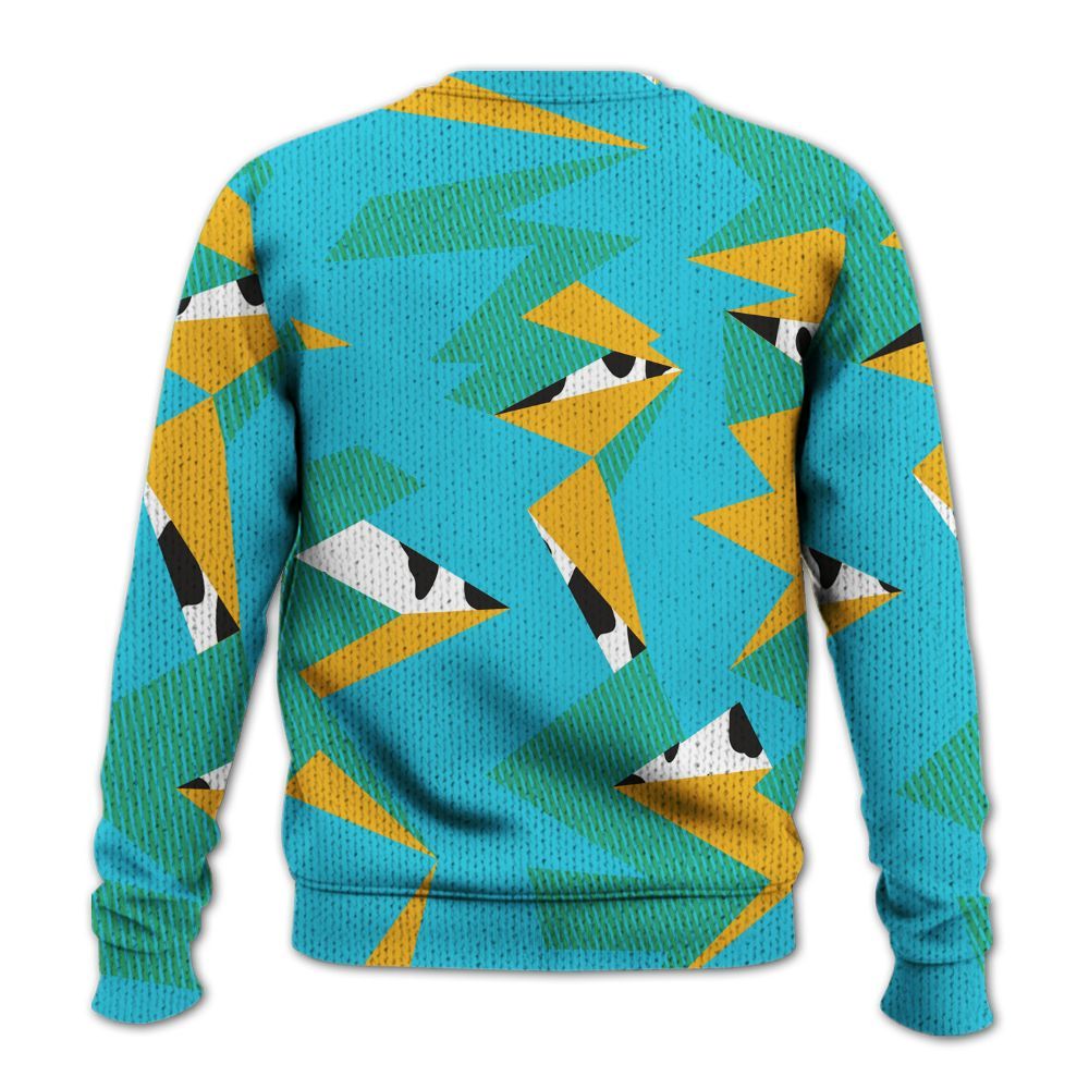 Knitted Sweater To Match Dunk Chunky Dunky - Geometric Camouflage Pattern