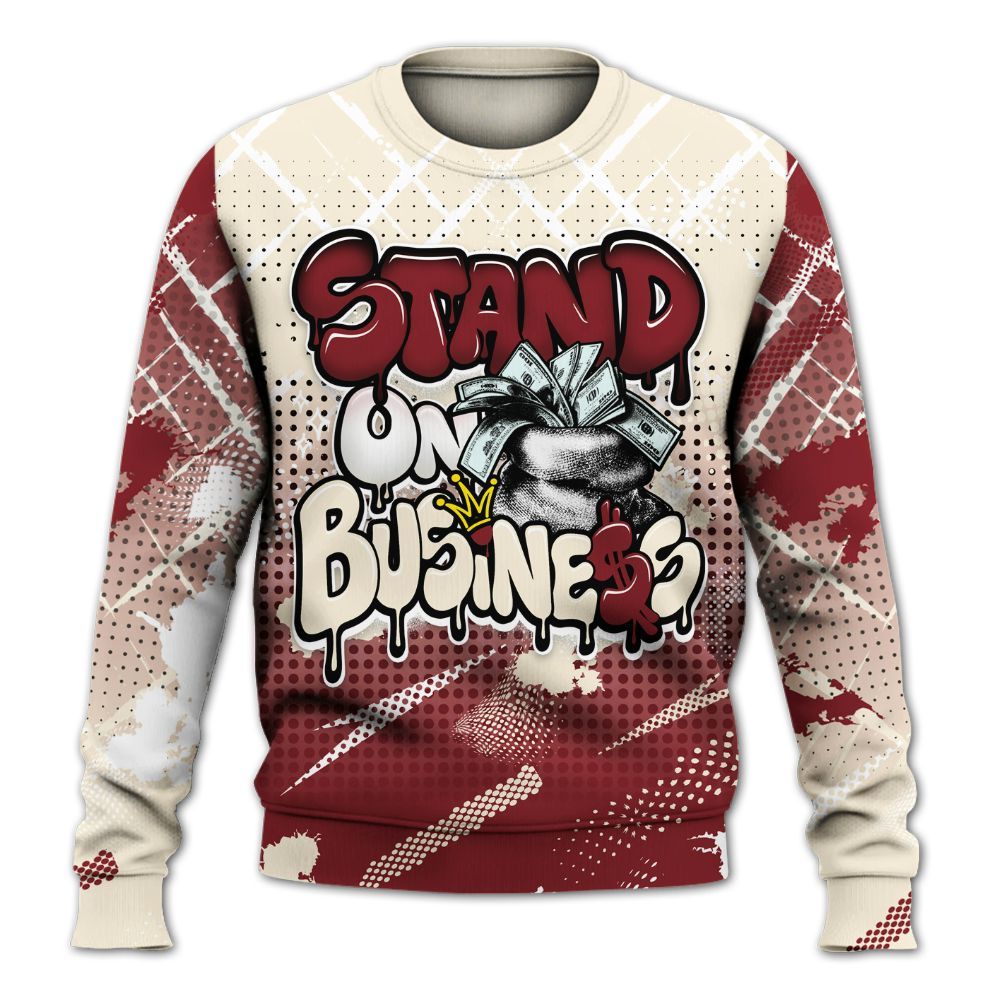 Sweatshirt To Match Valentine's Day 2026 4s - Halftone Stand Business Dripping All Over Print
