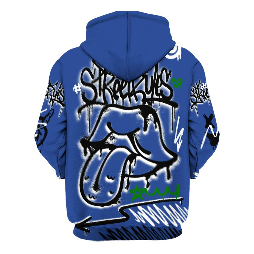 Hoodie To Match Retro Hyper Royal 13s - Break Rules Streetwear All Over Print