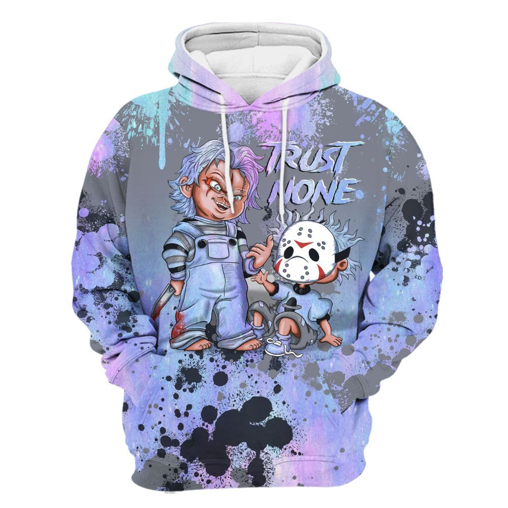 Hoodie To Match Zen Master 4s - Trust No One Scary All Over Print
