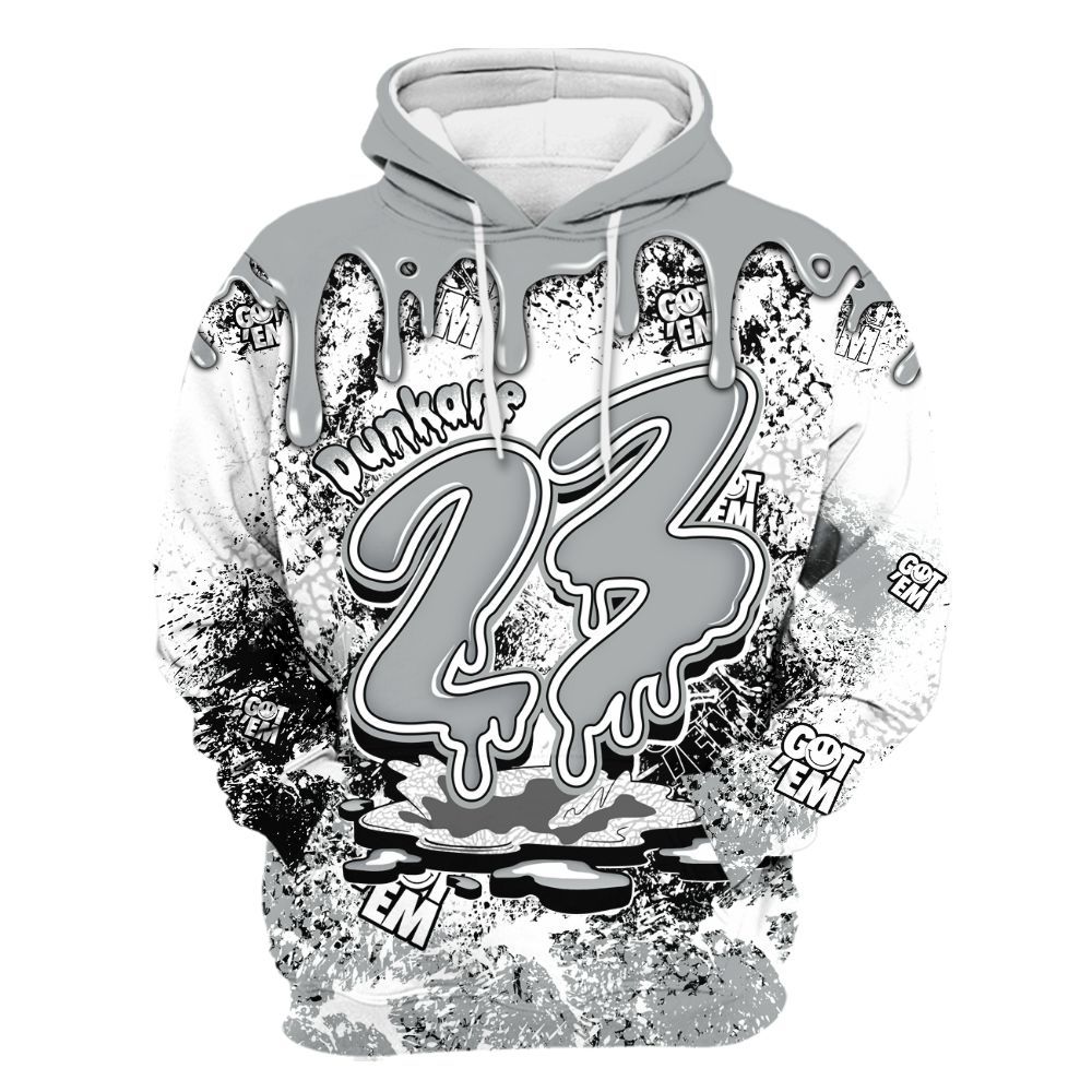 Hoodie To Match Retro Pure Money 3s - Dripping 23 Drip All Over Print