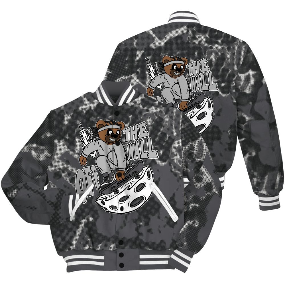 Varsity Jacket To Match White Thunder 4s Shirt - Quirky Bear Street All Over Print