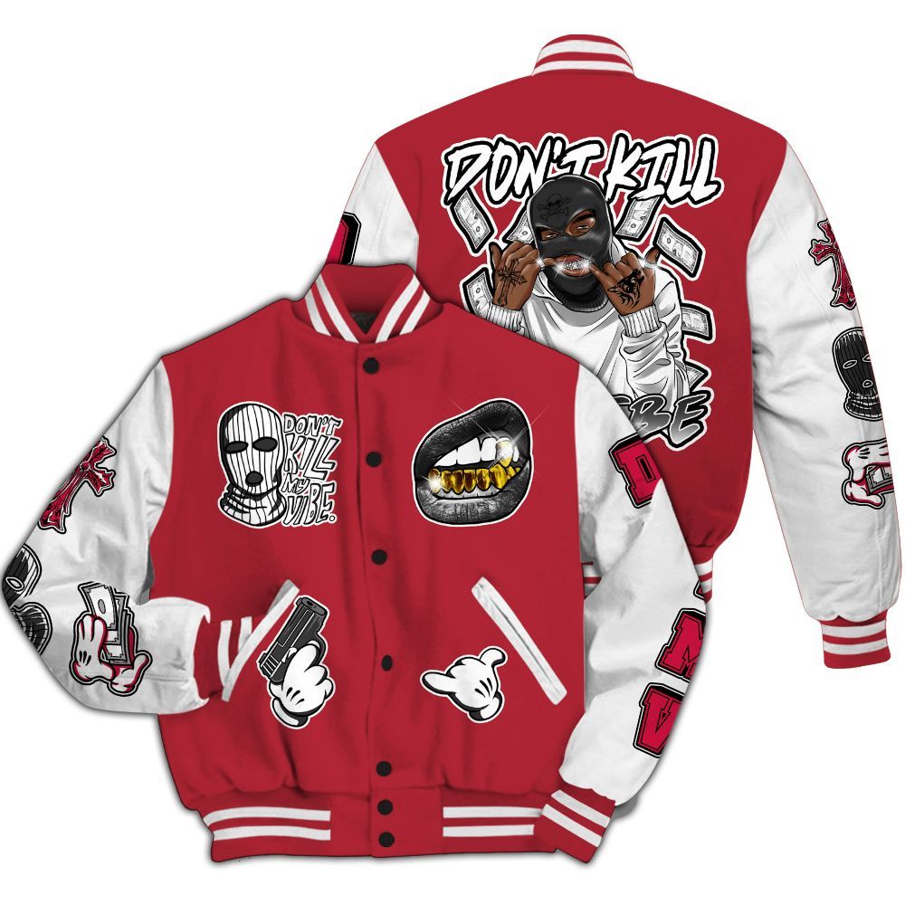 Varsity Jacket To Match Black Toe 14s - Vibe.Unique All Over Print