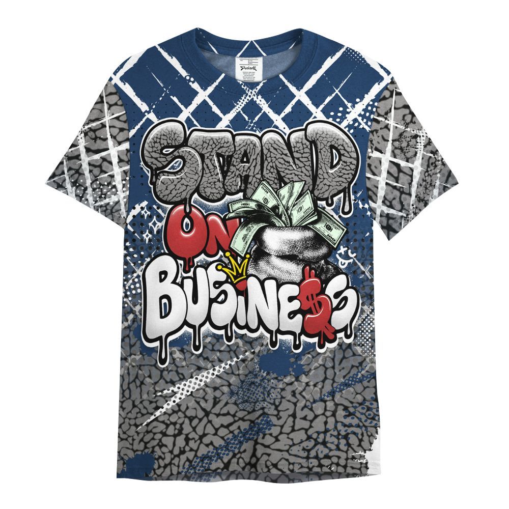 Shirt To Match SP Sport Royal 3s - Halftone Stand Business Dripping All Over Print