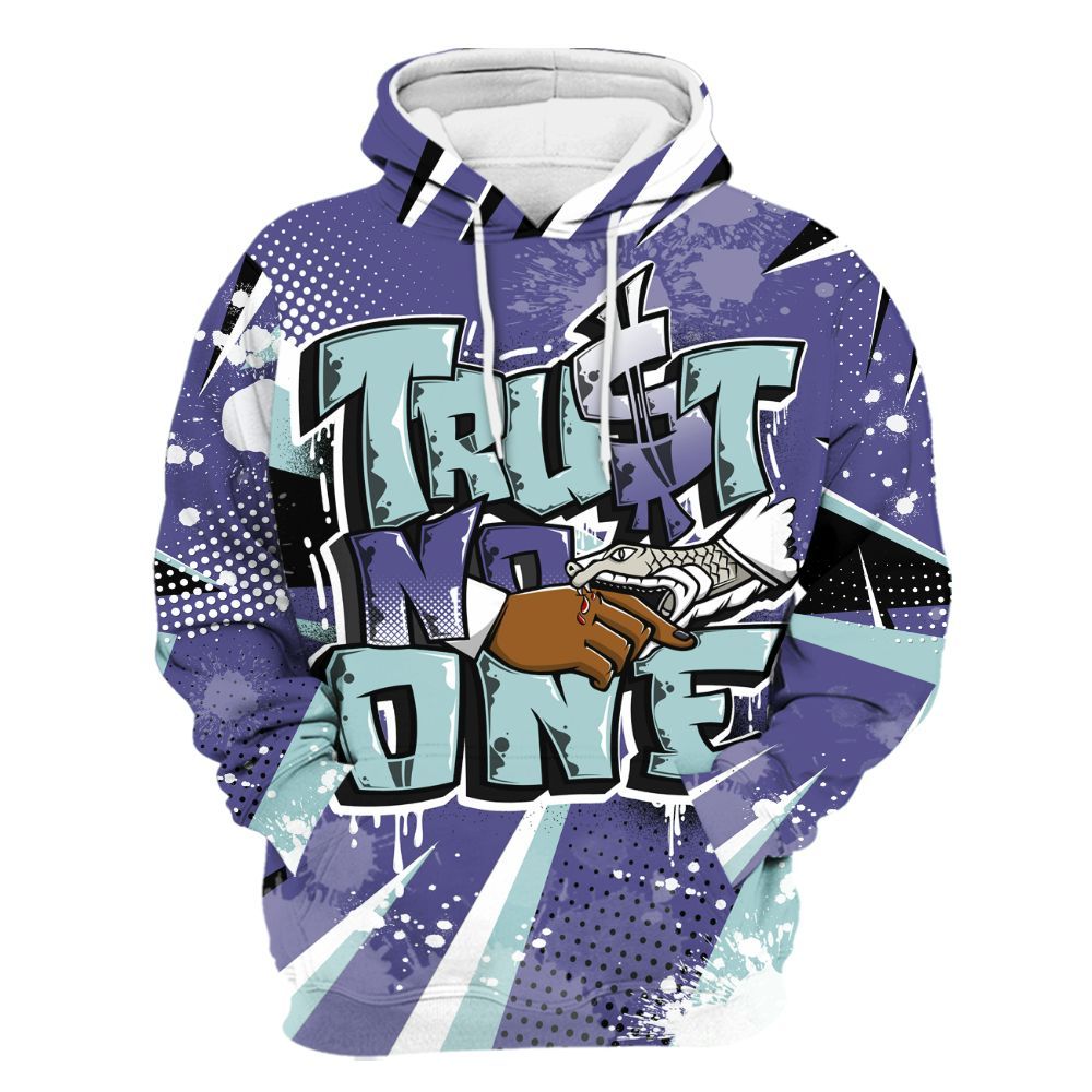 Hoodie To Match Air Ship PE Hornets - Poly Trust No One Dripping All Over Print
