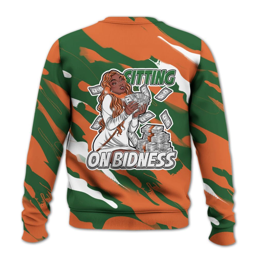 Sweatshirt To Match Low Miami 5s - Bidness Colored All Over Print
