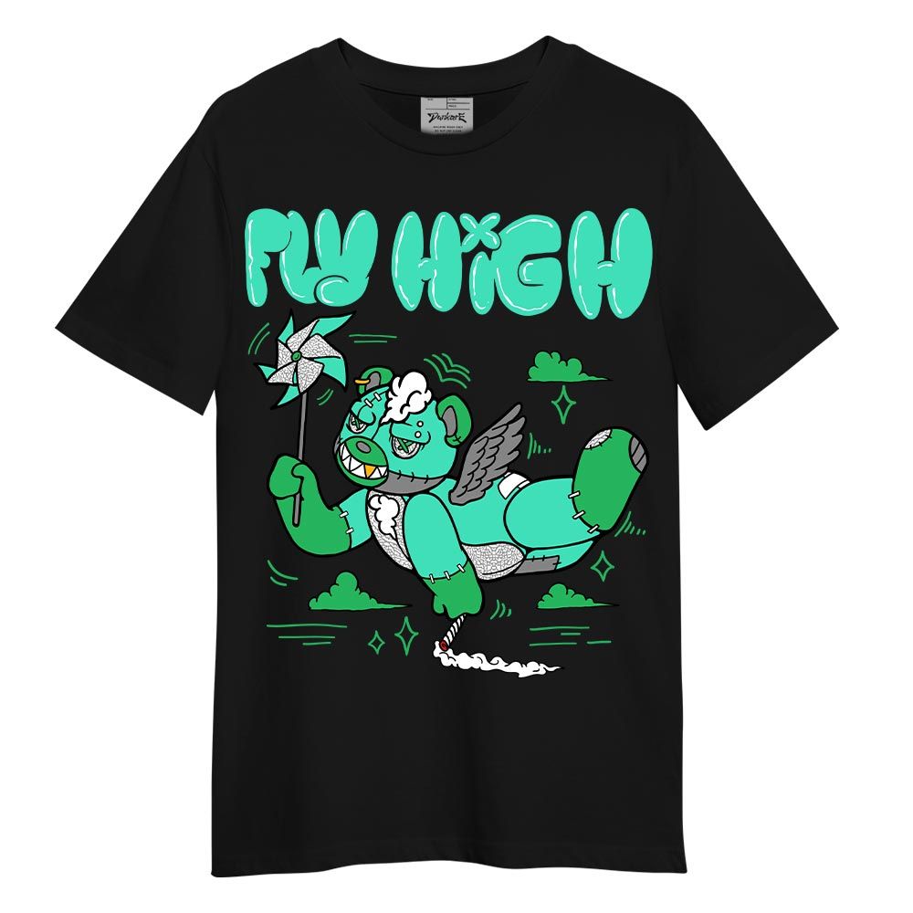 Shirt To Match Black Green Glow 3s T-- Float High Hugz T-Shirt Unisex