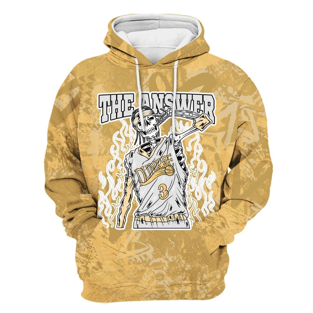 Hoodie To Match Craft Paris 6s - Allen Answer Skeleton Heart All Over Print