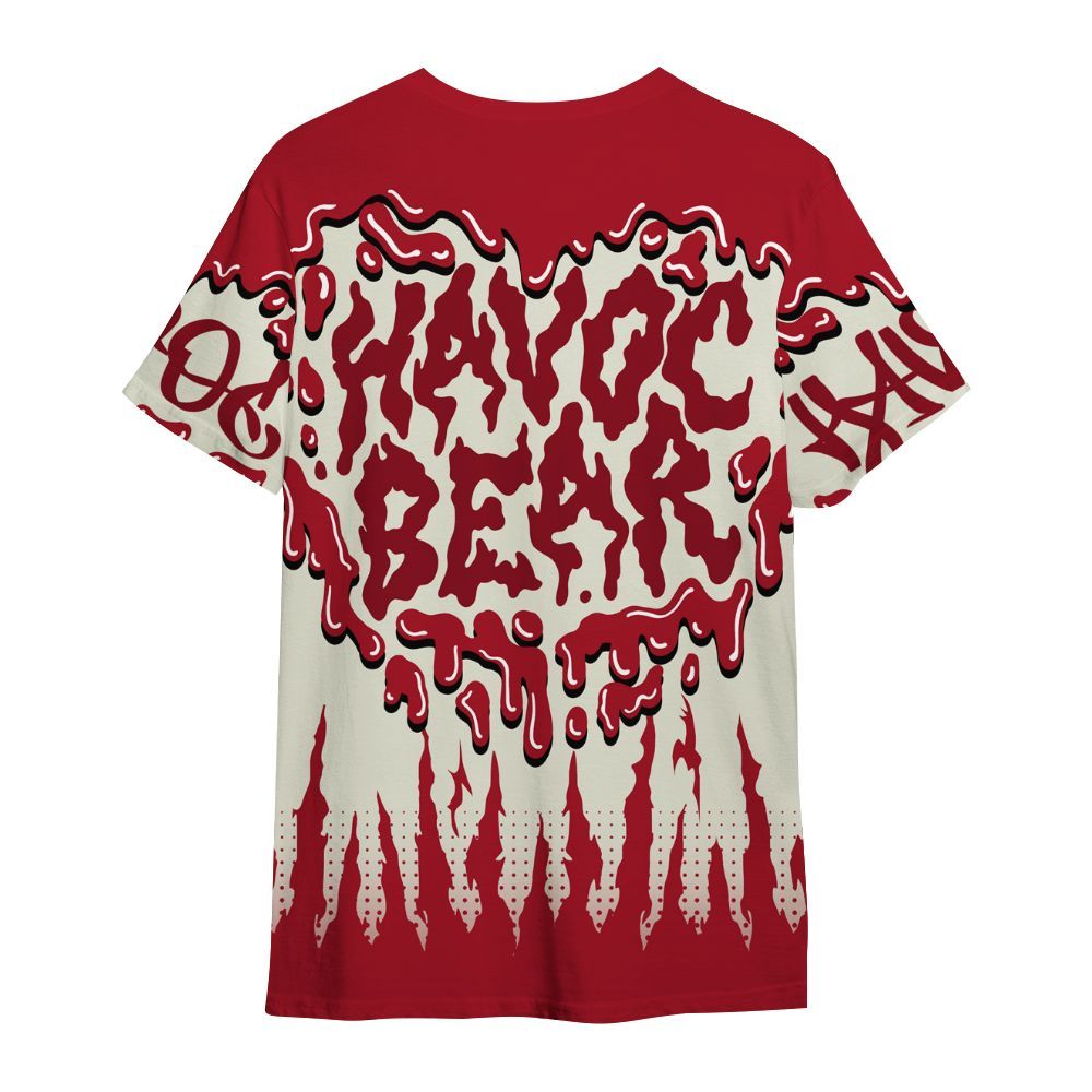 Shirt To Match 2025 High OG Cinnabar 1s - Havok Bear Dripping All Over Print