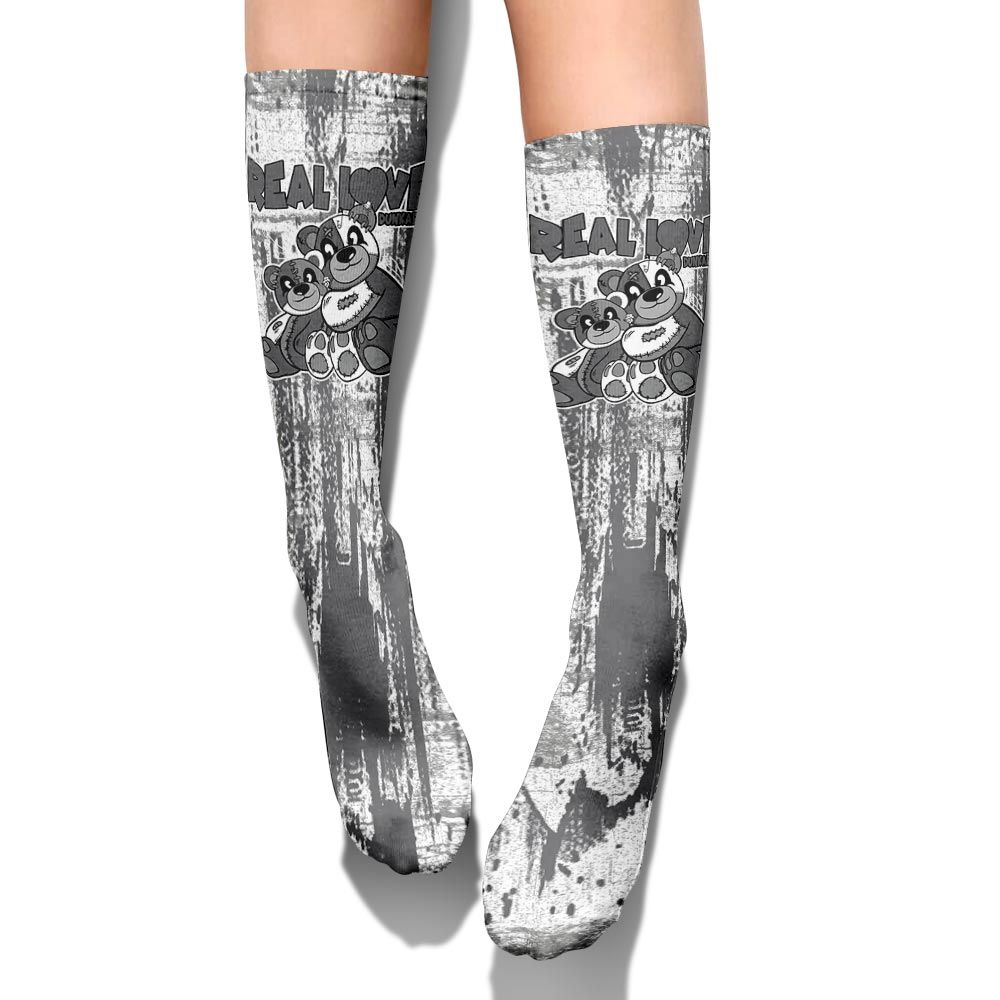 Sock To Match Retro Wet Cement 4s - Sincere Fondness Bear Graphic Unisex