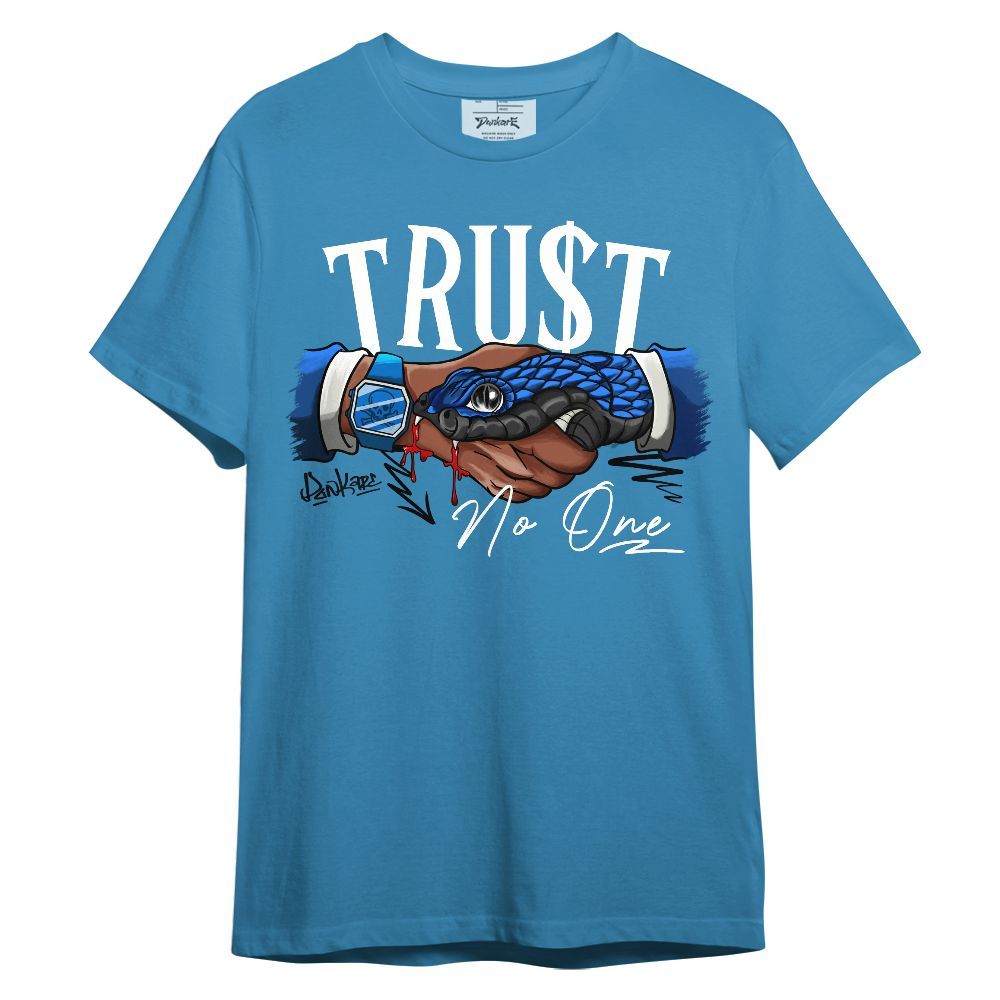 Shirt To Match Blueberry 12s - Snake Trust No One Graphic Unisex Shirt