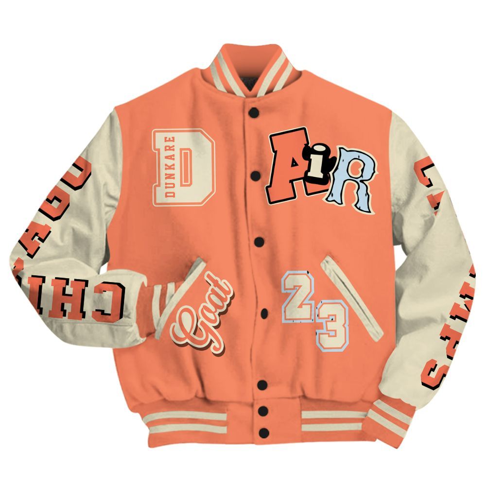 Varsity Jacket To Match DJ Khaled Crimson Bliss 5s - AIR Number 23 GOAT All Over Print