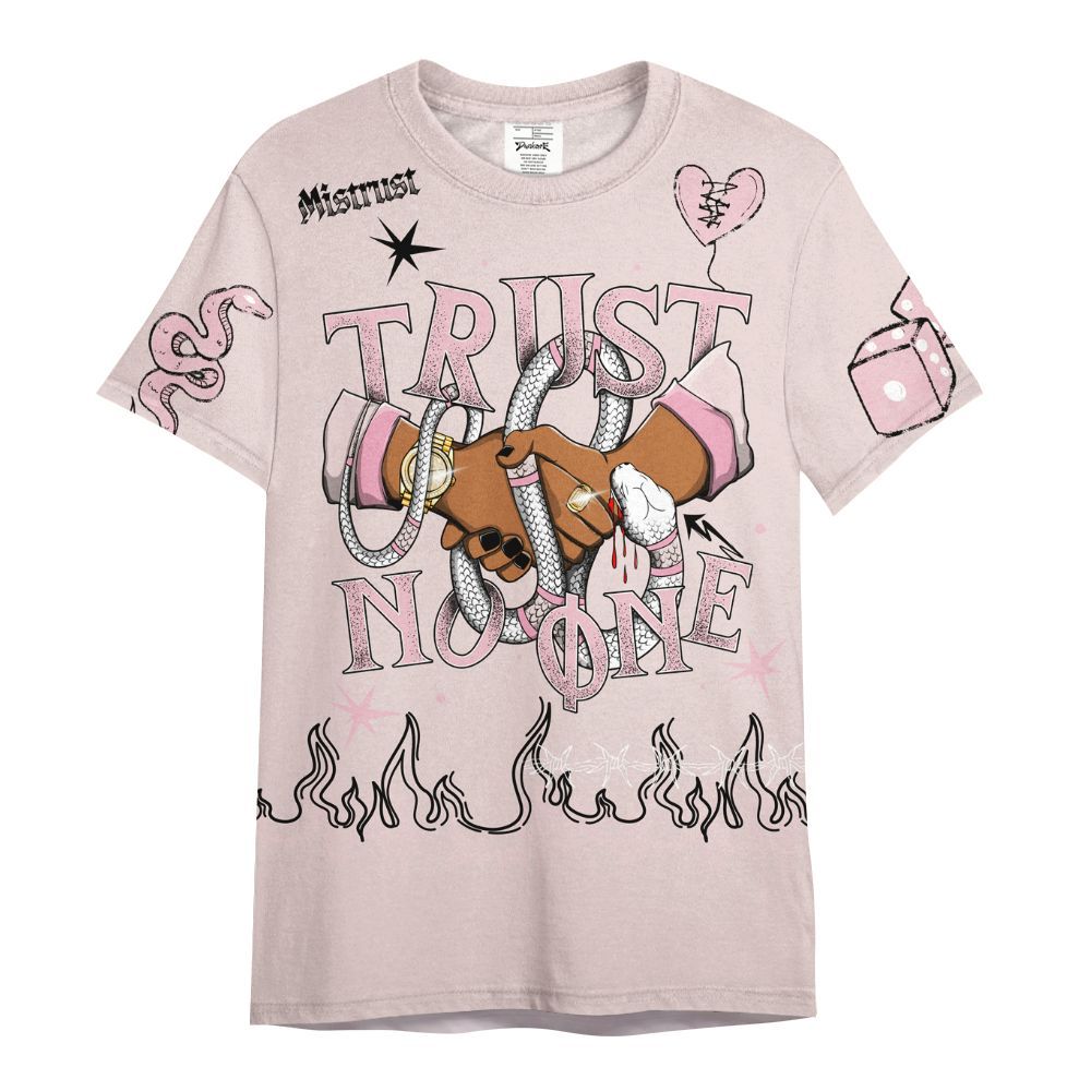 Shirt To Match Dunk Low KD 17 Aunt Pearl - Trust No One Snake-Bite Doodle Crayon All Over Print