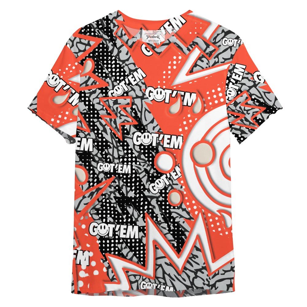 Shirt To Match Shirt Streetwear Retro Vintage 90s, 3 Cosmic Clay T-- To Match Sneaker Georgia Peach 3s Graphic Tee NCT