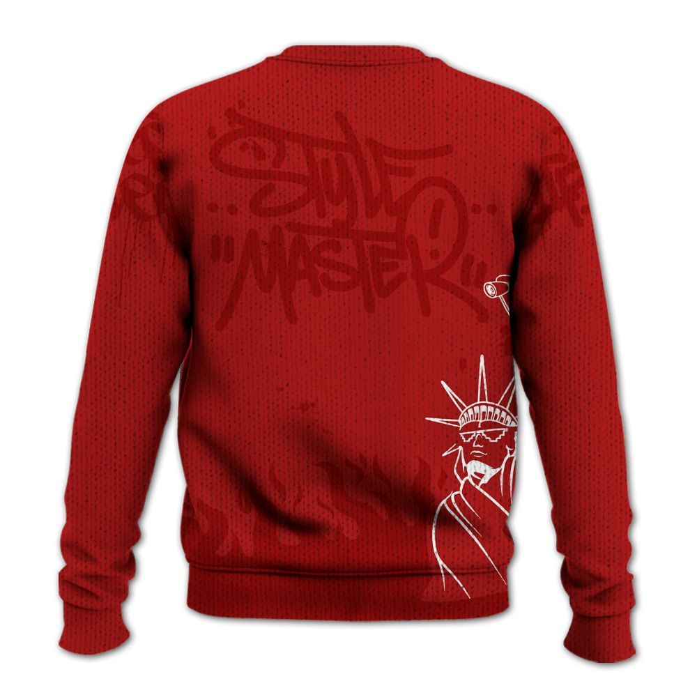 Sweater To Match Low Terror White University Red 1s - Graphic Fck Around Find Out Graphic