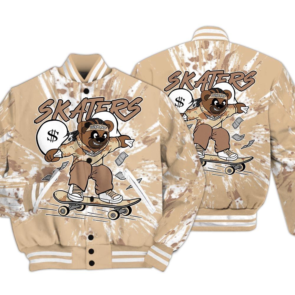 Varsity Jacket To Match Desert Camo 3s - Skaters Bear Luxury Varsity Jacket Unisex