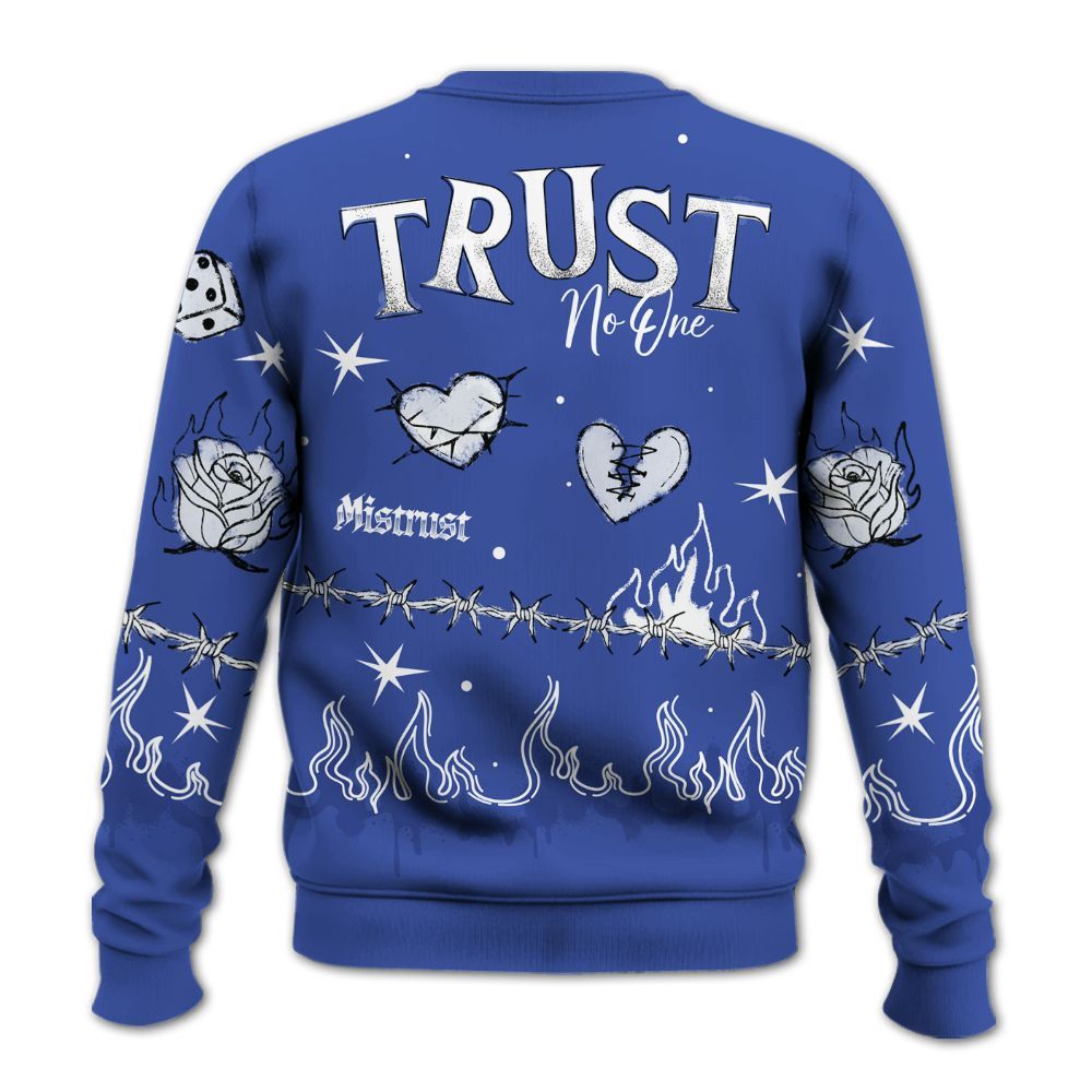 Sweatshirt To Match Air Griffey Max USA Red White Blue 1s - Trust No One Snake-Bite Doodle Crayon All Over Print