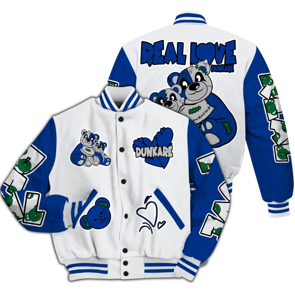 Varsity Jacket To Match Dunk Low Tennis Classic - Sincere Fondness Bear All Over Print