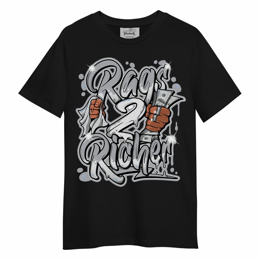 Shirt To Match Low OG Wolf Grey 1s - Rag 2 Rich Graphic Unisex Shirt
