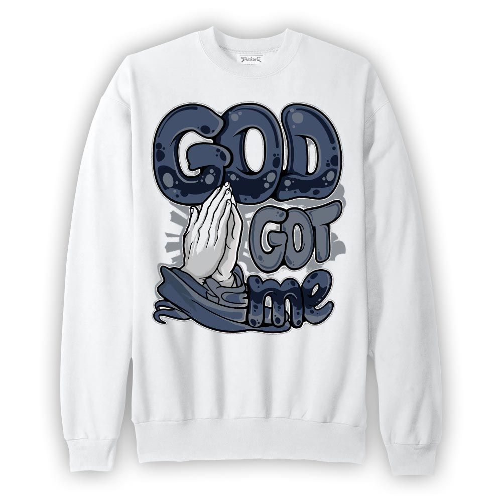 Sweatshirt To match Low Diffused Blue 11s Sweatshirt - God's Gotten Graphic Graphic