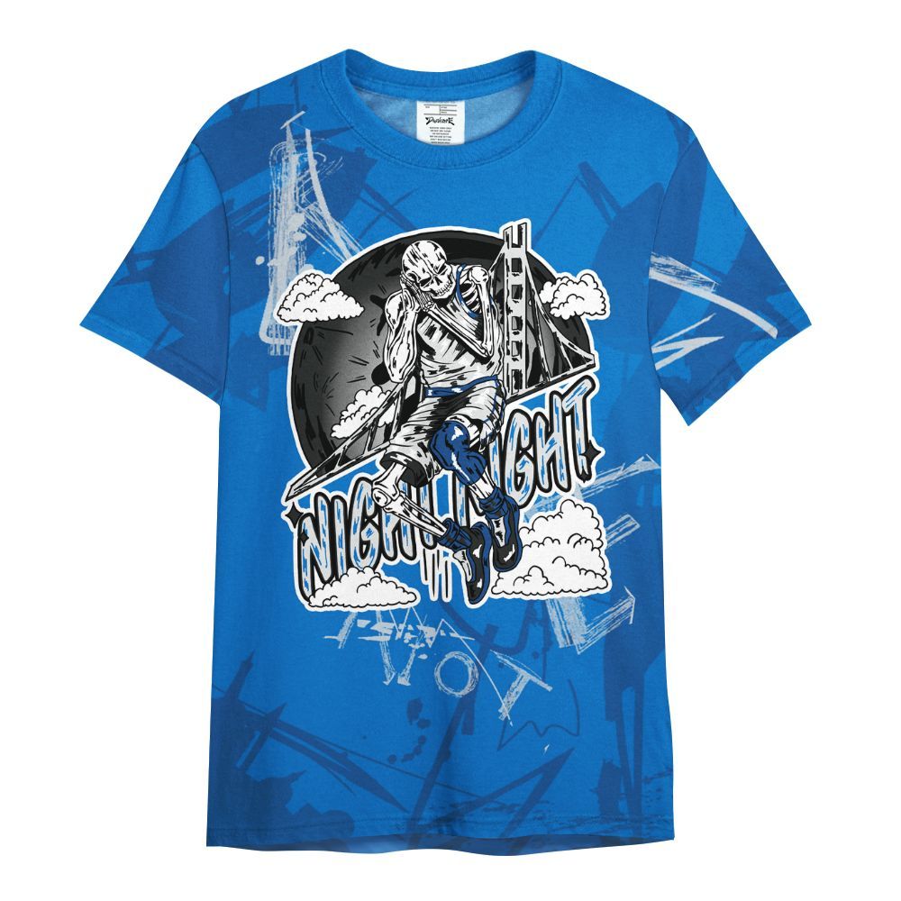 Shirt To Match Blueberry 12s - Seeya Skeleton Messyz All Over Print