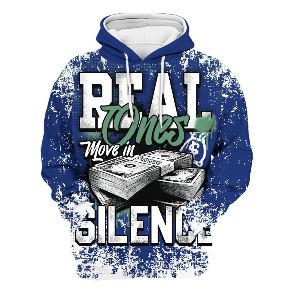Hoodie To Match Dunk Low Tennis Classic - Move In Silence Money Street Retro All Over Print