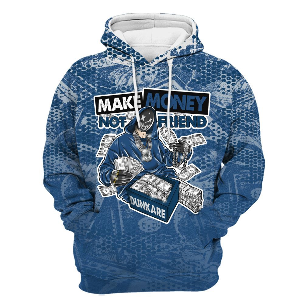 Hoodie To Match High OG Midnight Navy 1s - Make Moneys Unique All Over Print