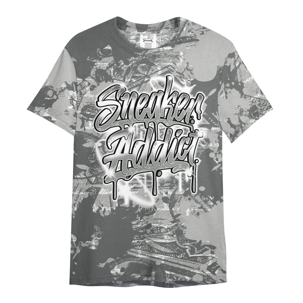Shirt To Match Retro Wet Cement 4s - Addiction Sneakers Graphic Street Art All Over Print