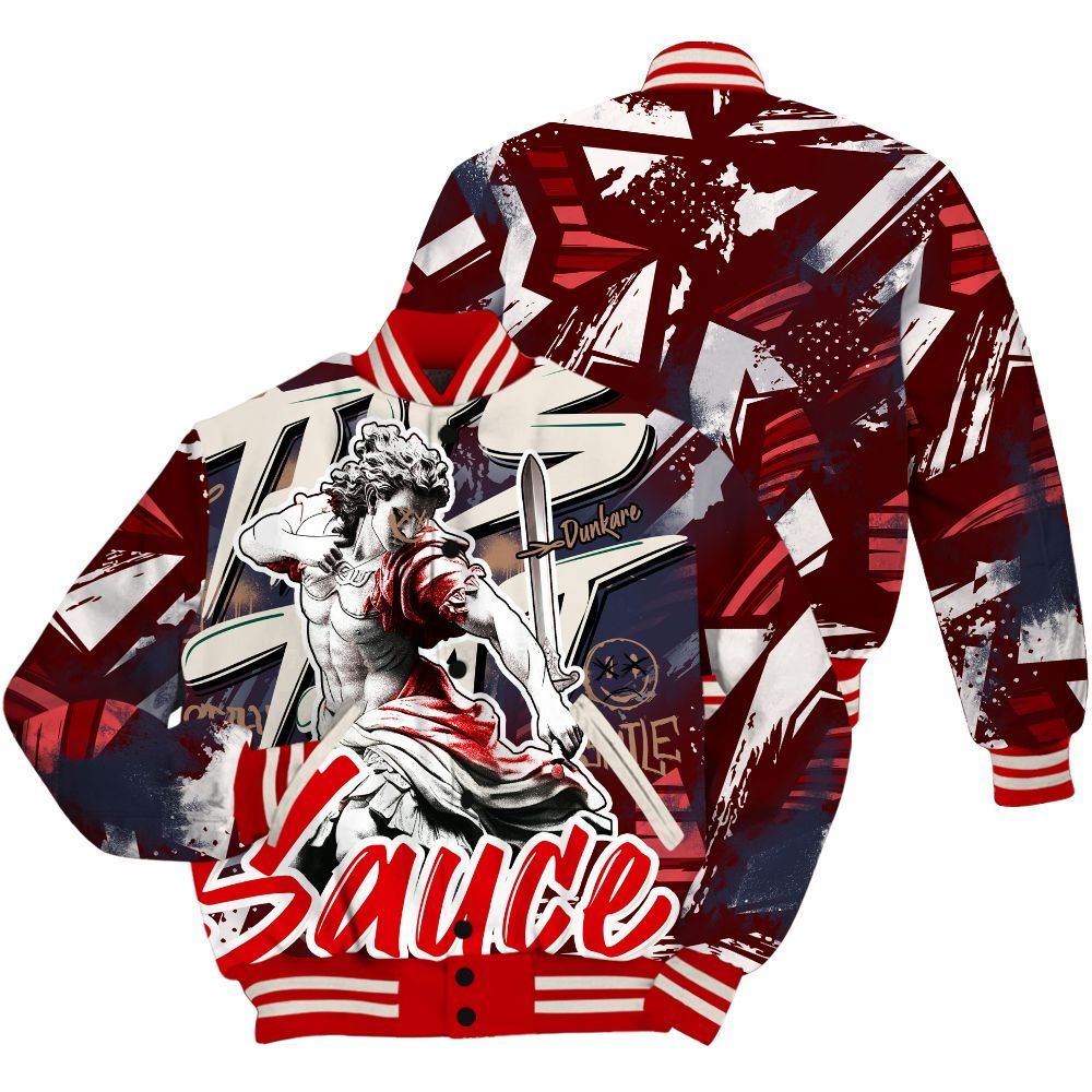 Varsity Jacket To Match Low OG Howard Bison 1s - This That Sauce Retro All Over Print