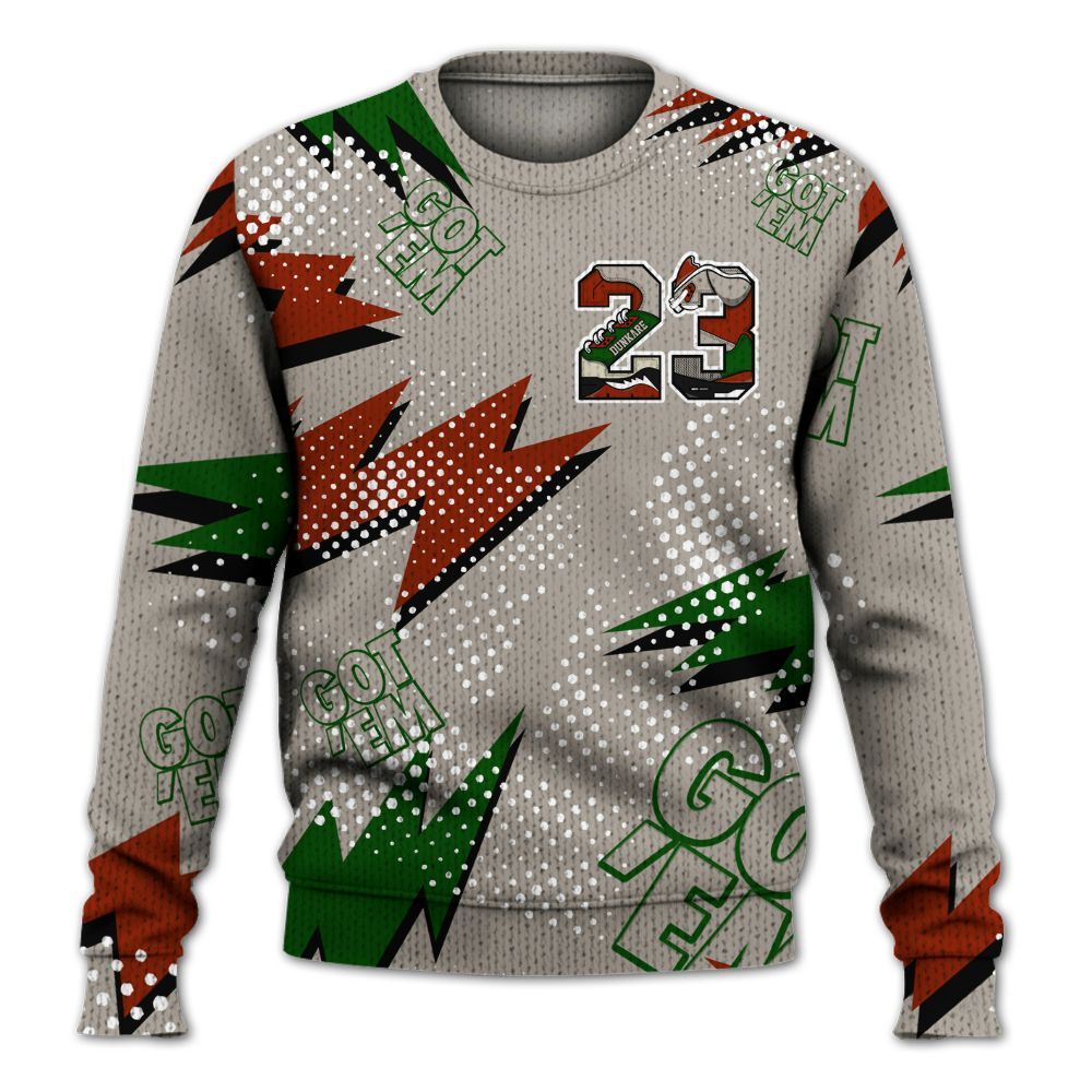 Knitted Sweater To Match El Grito 5s - Custom Name Number 23 5s