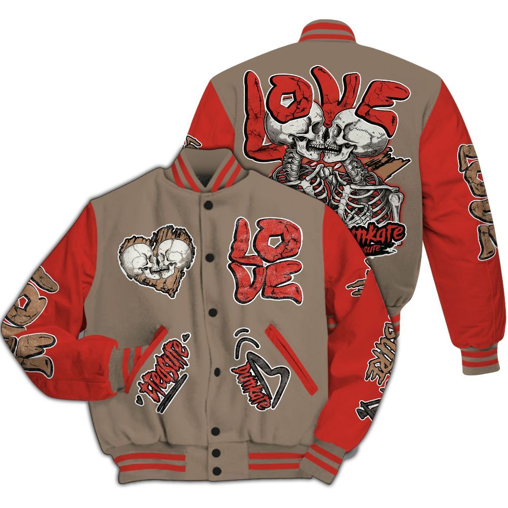 Varsity Jacket To Match Air Max Rocky Distressed - Skull Bear All Over Print