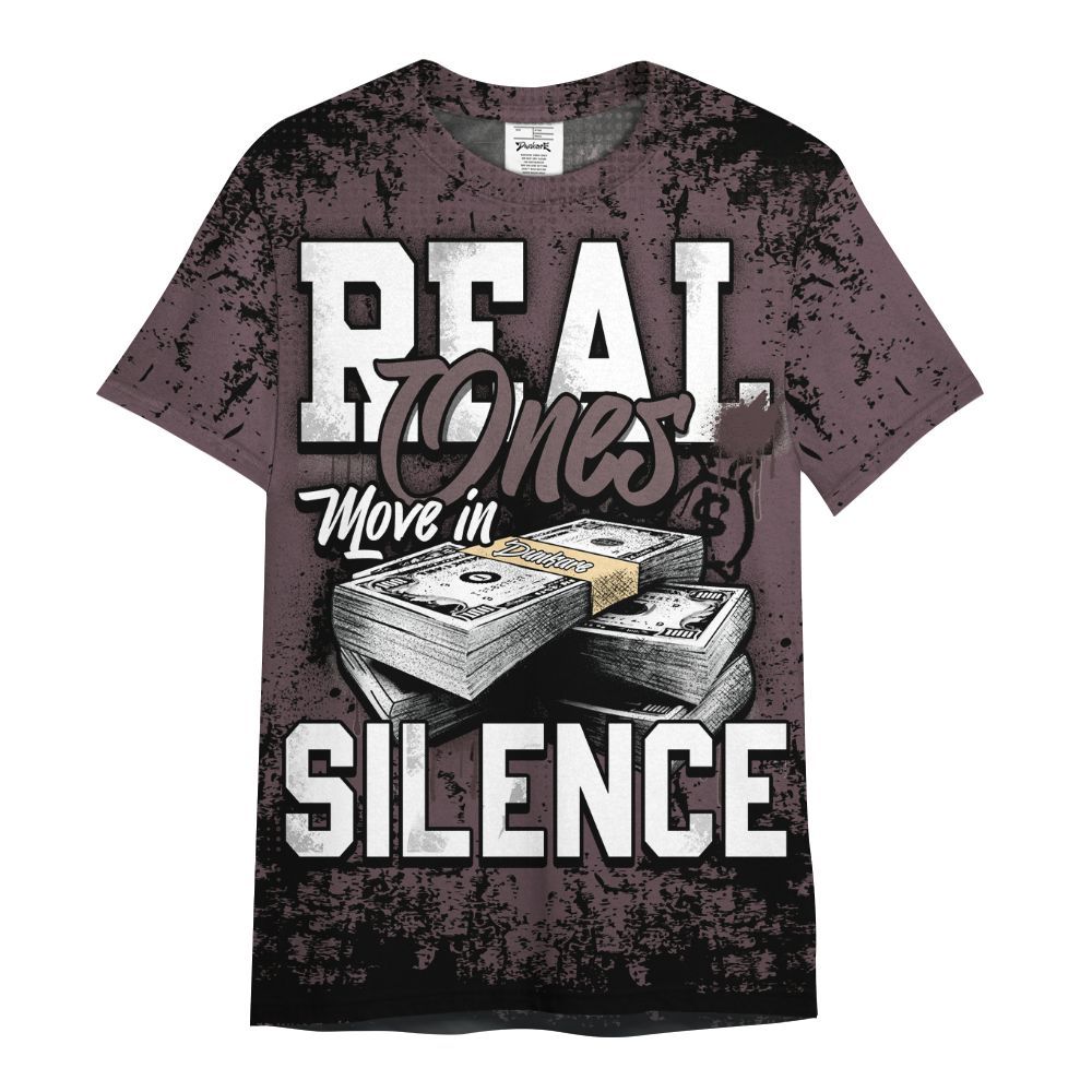 Shirt To Match AMM Black 3s - Move In Silence Money Street Retro All Over Print