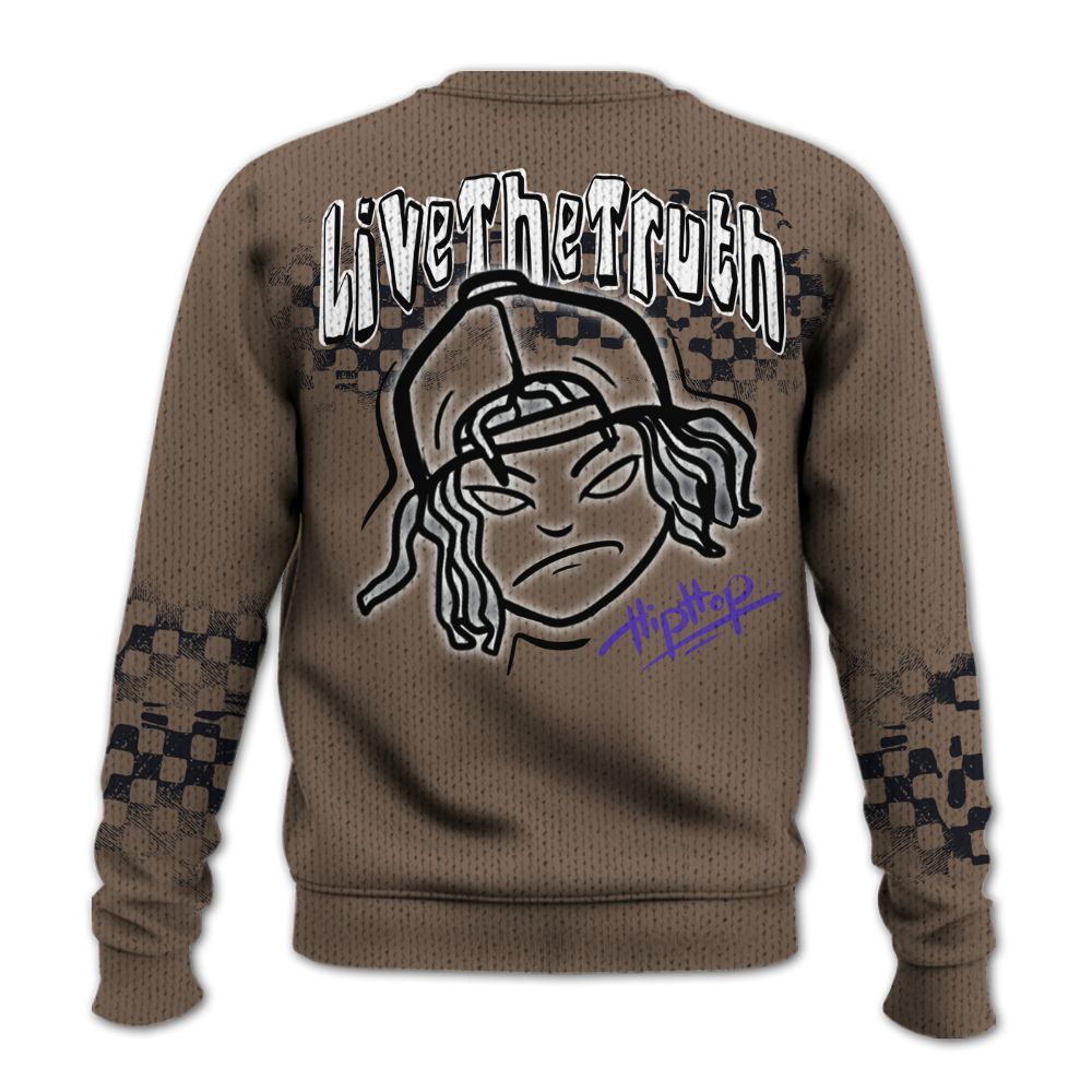 Knitted Sweater To Match Olive Concord 9s - Feel Life Street Style