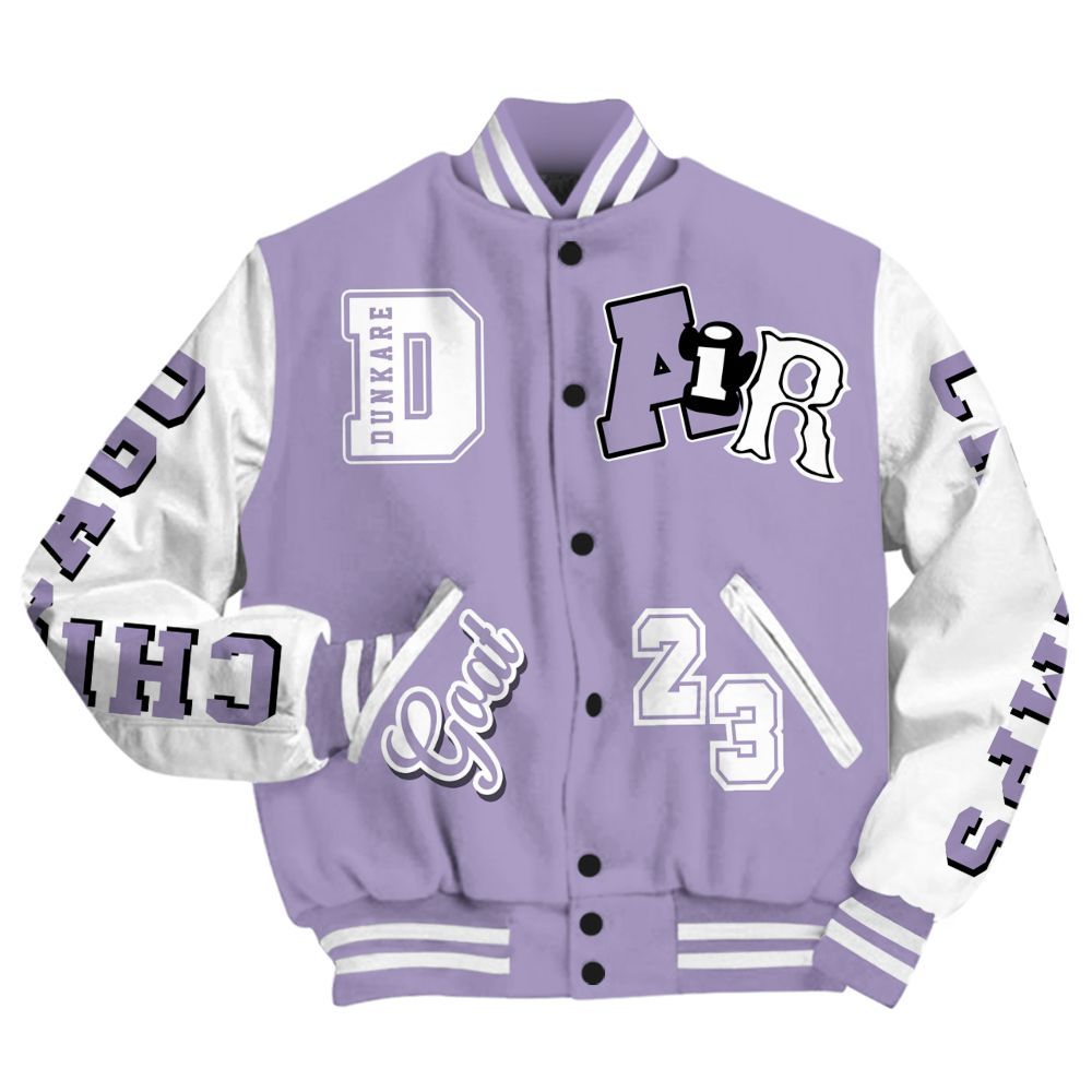Varsity Jacket To Match Low Pure Violet 11s - AIR Number 23 GOAT All Over Print