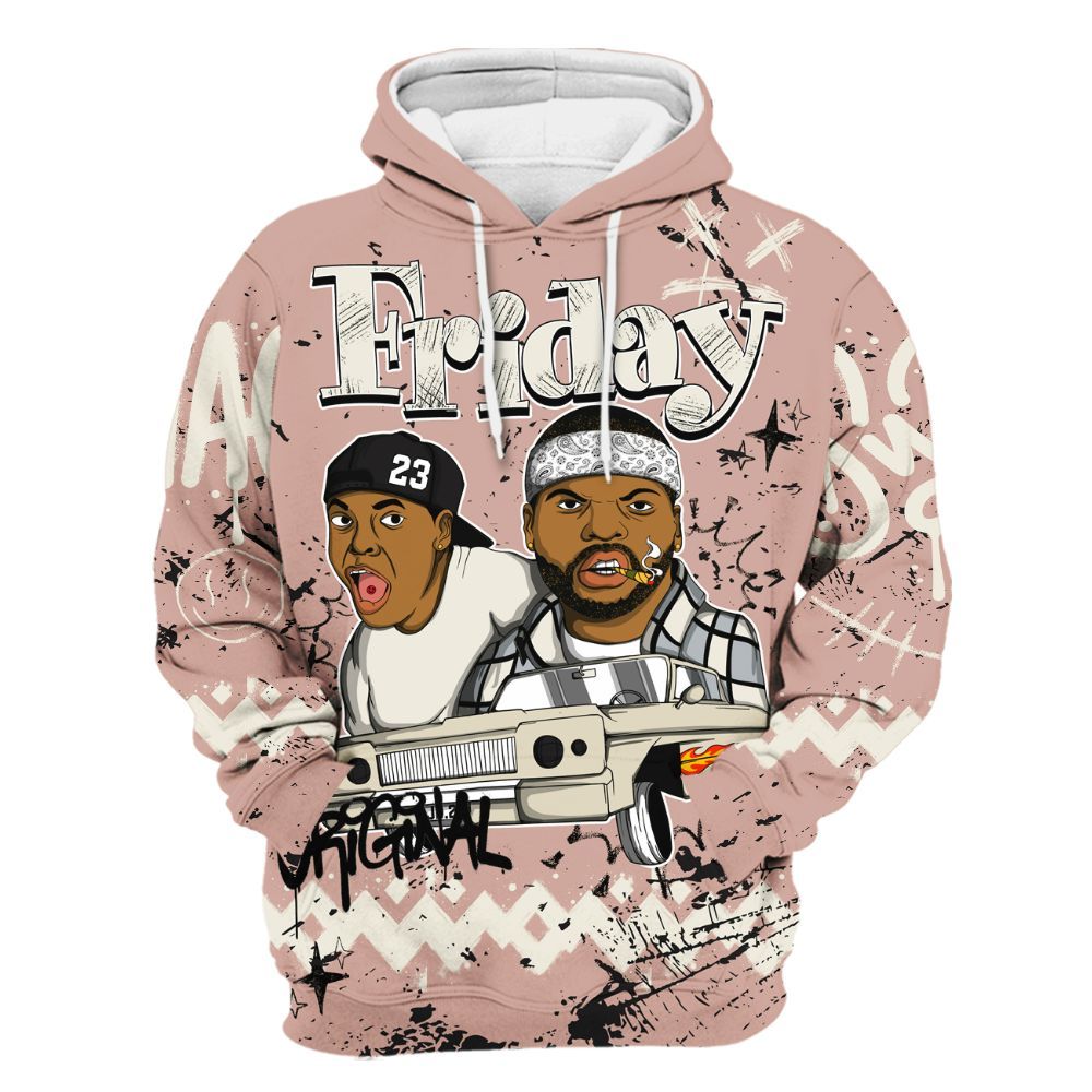Hoodie To Match Air Force Low 1 Arctic Orange - Friday Sneaker Crayon All Over Print