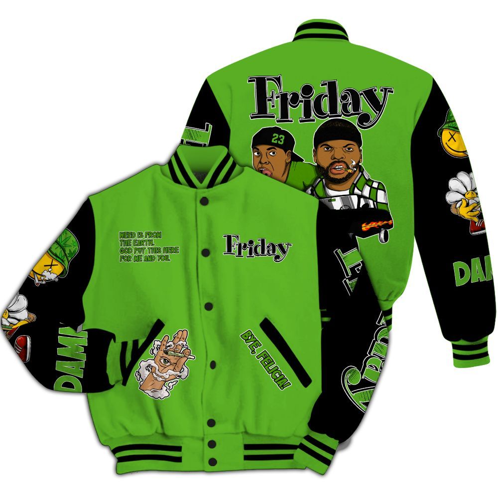Varsity Jacket To Match Air Foamposite One Volt - Friday Sneaker Stress Style All Over Print