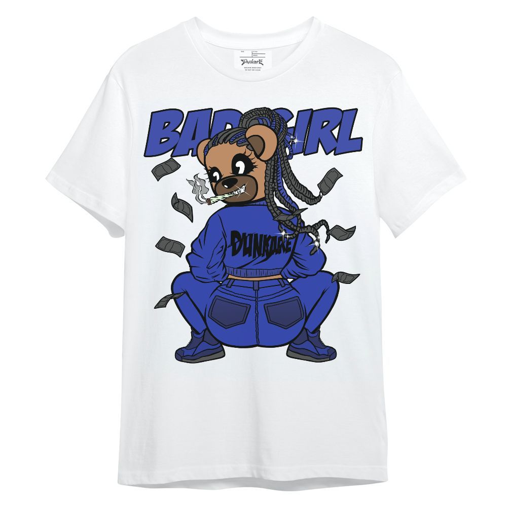 Shirt To Match Air Max Plus Black Racer Blue - Rebellious Girl Bear Unisex Shirt